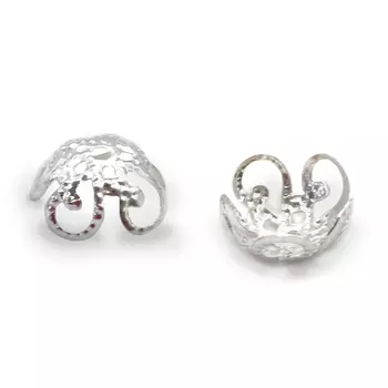 Шапочка декоративная FIN1024, d-10мм, 50 шт/уп (серебро)