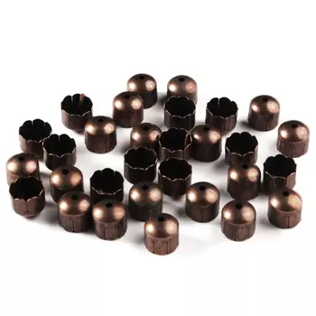 Шапочка декоративная FIN1242, 10*9мм, 30 шт/уп (медь)