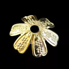 Шапочка декоративная FIN1276, 15*4мм, 30 шт/уп (золото)