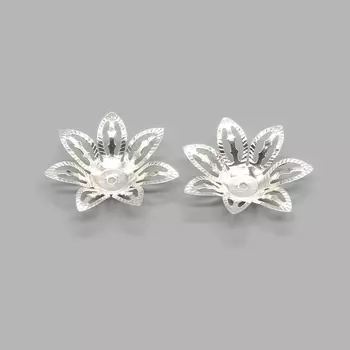 Шапочка декоративная FIN1279, 27*4мм, 30 шт/уп (серебро)