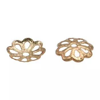 Шапочка для бусин 4AR196, 6,5мм 50шт/упак, Astra&amp;Craft (Золото)