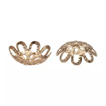 Шапочка для бусин 4AR204, 11мм 50шт/упак, Astra&amp;Craft (Золото)