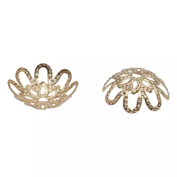 Шапочка для бусин 4AR206, 15мм 30шт/упак, Астра (Золото)