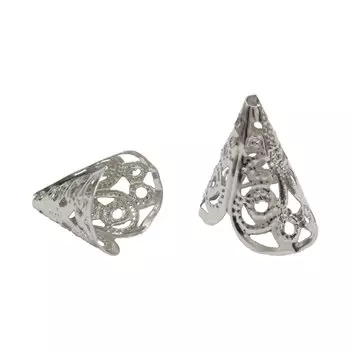 Шапочка для бусин 4AR212, 18мм 30шт/упак, Astra&amp;Craft (Никель)