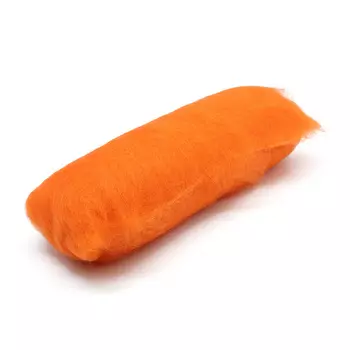 Шерсть для валяния Кардочес 100% п/тонк.шерсть, 100 гр. Камтекс (068 апельсин)