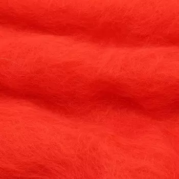 Шерсть для валяния Кардочес 100% п/тонк.шерсть, 100 гр. Камтекс (046 красный)