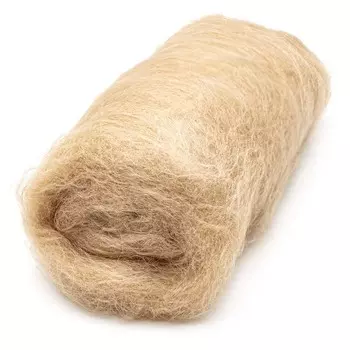 Шерсть для валяния Кардочес 100% п/тонк.шерсть, 100 гр. Камтекс (006 светло-бежевый)
