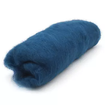 Шерсть для валяния Кардочес 100% п/тонк.шерсть, 100 гр. Камтекс (139 морская волна)