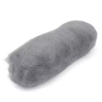 Шерсть для валяния Кардочес 100% п/тонк.шерсть, 100 гр. Камтекс (168 светло-серый)