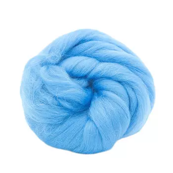 Шерсть для валяния мериносовая тонкая 100%, 100 гр. (0070 лесной колокольчик)