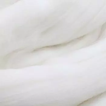 Шерсть для валяния мериносовая тонкая 100%, 100 гр. (0230 отбелка)