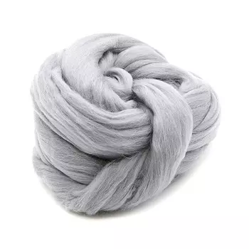 Шерсть для валяния мериносовая тонкая 100%, 100 гр. (59 мышонок)