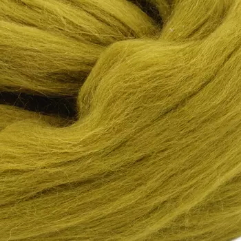 Шерсть для валяния полутонкая 100%, 100 гр. (0683 хаки)