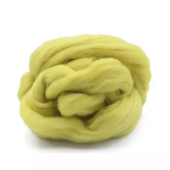 Шерсть для валяния полутонкая 100%, 100 гр. (1006 липа)