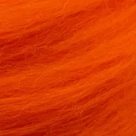 Шерсть для валяния полутонкая 100%, 100 гр. (1623 оранжевый)