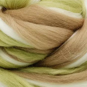 Шерсть для валяния полутонкая 100%, мультиколор, 100 гр. (6092)