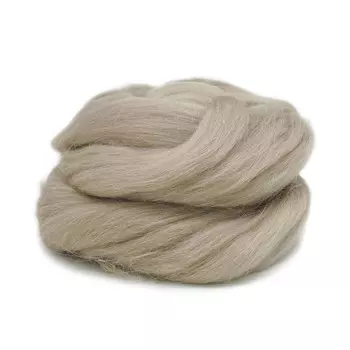 Шерсть для валяния полутонкая, 50 гр., 'Астра' (0513 жемчуг)