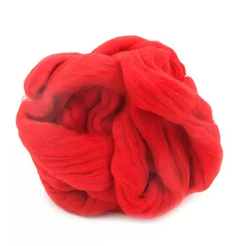 Шерсть для валяния полутонкая, 50 гр., 'Астра' (1398 коралл)