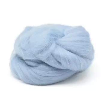 Шерсть для валяния полутонкая, 50 гр., 'Астра' (2030 пепельно-голубой)