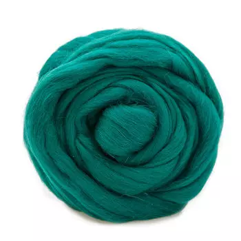 Шерсть для валяния полутонкая, 50 гр., 'Астра' (2286 зеленый луг)