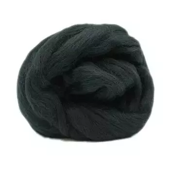 Шерсть для валяния полутонкая, 50 гр., 'Астра' (0140 черный)