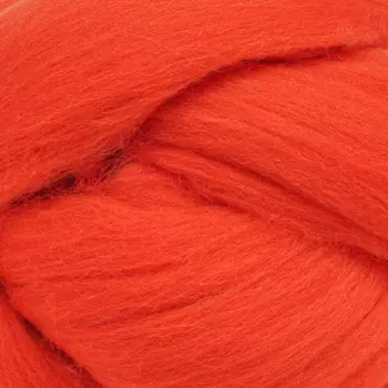 Шерсть для валяния полутонкая, 50 гр., 'Астра' (1440 алый)