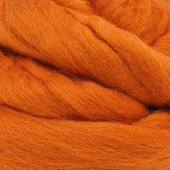 Шерсть для валяния тонкая, 50 гр., 'Астра' (0088 терракот)