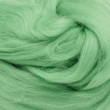 Шерсть для валяния тонкая, 50 гр., 'Астра' (0580 зеленое яблоко)