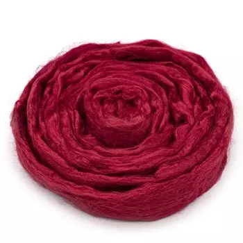 Шерсть для валяния вискоза 100%, 50 гр. (06 красный)