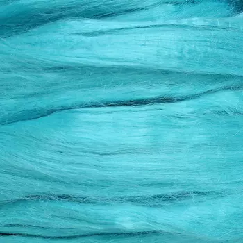 Шерсть для валяния вискоза 100%, 50 гр. (0522 бирюза)