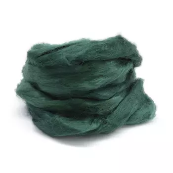 Шерсть для валяния вискоза 100%, 50 гр. (0112 зеленый)