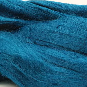 Шерсть для валяния вискоза 100%, 50 гр. (0339 морская волна)