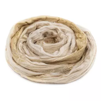 Шерсть для валяния вискоза 100%, 50 гр. (1349 мультиколор песочный)