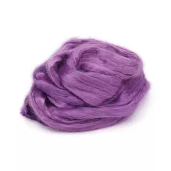Шерсть для валяния вискоза 100%, 50 гр. (1360 мультиколор фиалка)