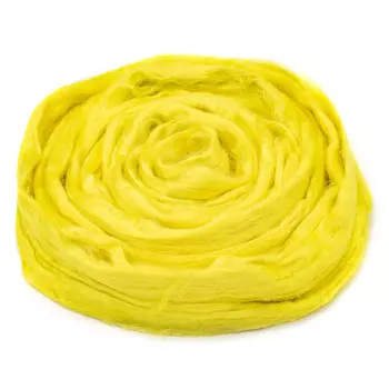 Шерсть для валяния вискоза 100%, 50 гр. (27 лимон)