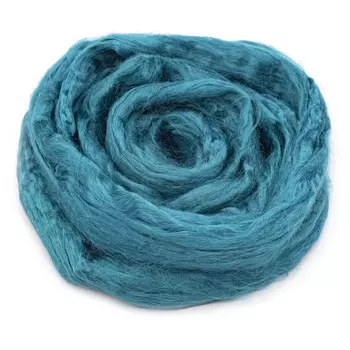 Шерсть для валяния вискоза 100%, 50 гр. (573 темный изумруд)
