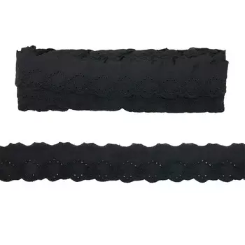 Шитье х/б 3,7 см*13,71м 0573-1328 (черный)