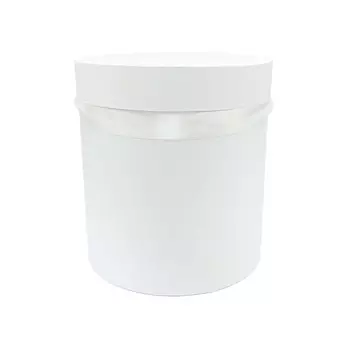 Шляпная коробка с крышкой 22,2*22см (белый)