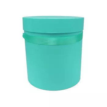 Шляпная коробка с крышкой 22,2*22см (тиффани)