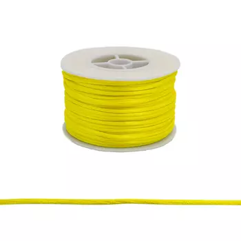 Шнур атласный (для воздушных петель), 2 мм*45,7 м (6 лимонный)