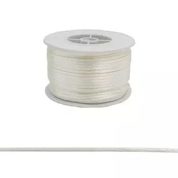 Шнур атласный (для воздушных петель), 2 мм*45,7 м (3 молочный)