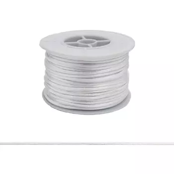 Шнур атласный (для воздушных петель), 2 мм*45,7 м (2 белоснежный)