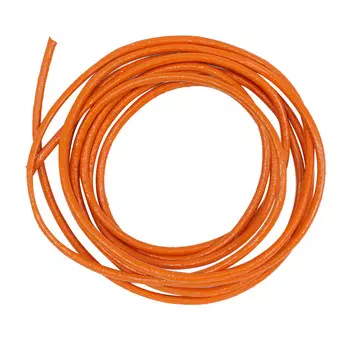 Шнур для бижутерии, нат.кожа, 1 м/упак (оранжевый)