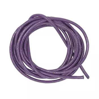 Шнур для бижутерии, нат.кожа, 1 м/упак (фиолетовый)
