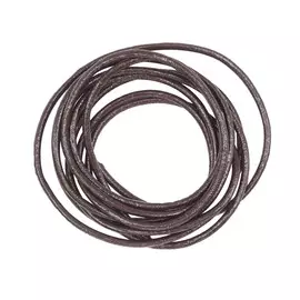 Шнур для бижутерии, нат.кожа, 1 м/упак (коричневый)