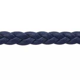 Шнур 'косичка' кожзам 3мм*50м (темно-синий)