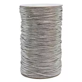 Шнур люрекс 2мм*100м 0371-1200 (серебро)