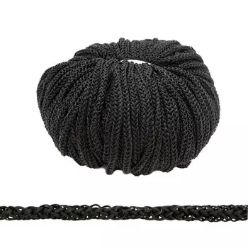 Шнур п/п вязаный хоз-быт, 7мм*50м (черный)