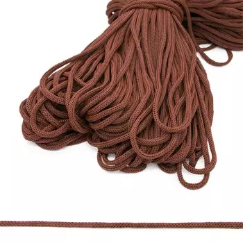 Шнур вязаный, п/п 5мм*100м (1028.3 коричневый)