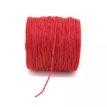 Шнур вощеный 1,0мм*100м цветной на катушке 0371-9002 (С171 красный)